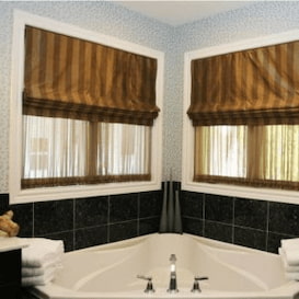 Motorised roman blind headrails electric roman blinds